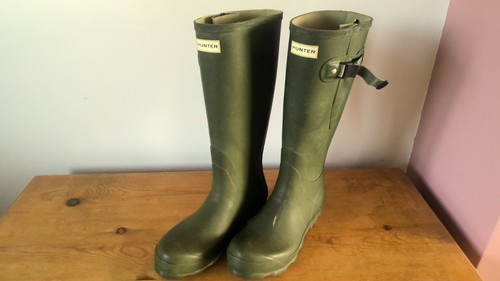 Hunters green wellies - hunters, 8