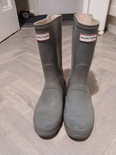 HUNTER WELLIES Gray Genuin