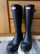 Black Mens Hunter Wellies