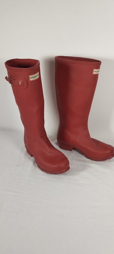 Red hunter wellies - hunter, 3